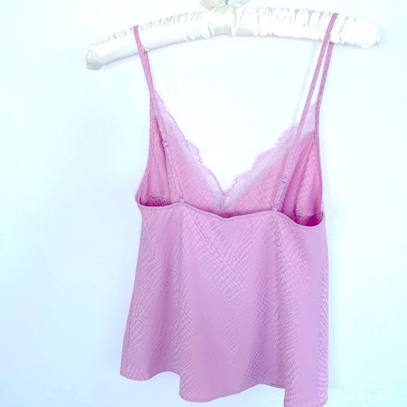 2 Pc Very Sexy Pink Lace Sleep Set Satin Silky Lounge: Top Short XSmall - Picture 6 of 12